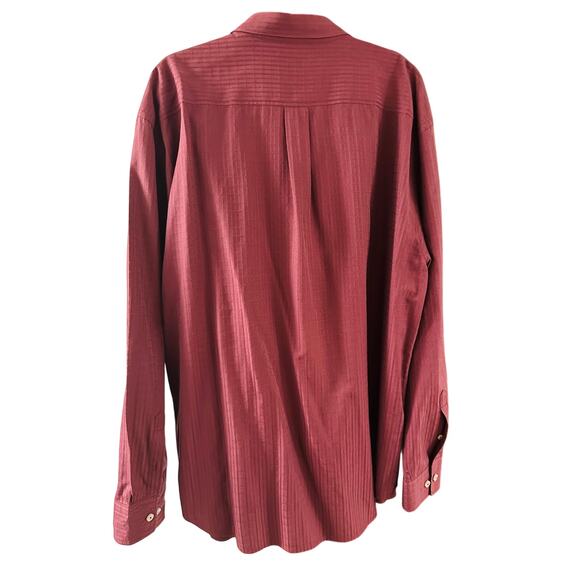 Tommy Bahama- Vintage Men’s Burgundy Textured Shirt - 3XL - Excellent Condition - Picture 8 of 12
